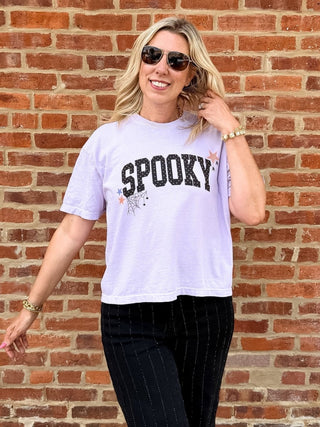 Spooky Polka Dot Boxy Comfort Color Tee - Limeberry Designs