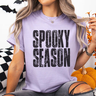 Spooky Season Distressed Comfort Color Graphic Tee - Limeberry Designs
