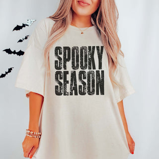 Spooky Season Distressed Comfort Color Graphic Tee - Limeberry Designs