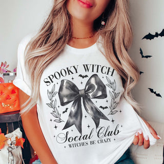 Spooky Witch Social Club Wholesale Bella Graphic Tee - Fast Shipping - Limeberry Designs