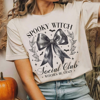 Spooky Witch Social Club Wholesale Bella Graphic Tee - Fast Shipping - Limeberry Designs