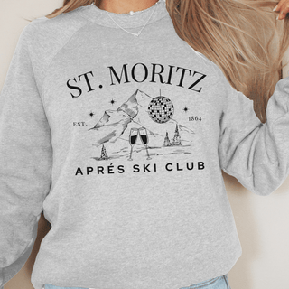 St. Moritz Apres Ski Club Wholesale Bella Crew Sweatshirt - Fast Shipping - Limeberry Designs