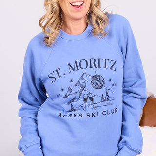 St. Moritz Apres Ski Club Wholesale Bella Crew Sweatshirt - Fast Shipping - Limeberry Designs