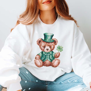 St. Pats Bear Wholesale Graphic Sweatshirt - Fast Shipping - Limeberry Designs