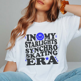 Starlights Synchro Skating Era Comfort Color Tee (Youth and Adult) - Limeberry Designs