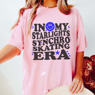 Starlights Synchro Skating Era Comfort Color Tee (Youth and Adult) - Limeberry Designs