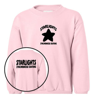 Starlights Synchronized Skating Front And Back Sweatshirt (Youth and Adult) - Limeberry Designs