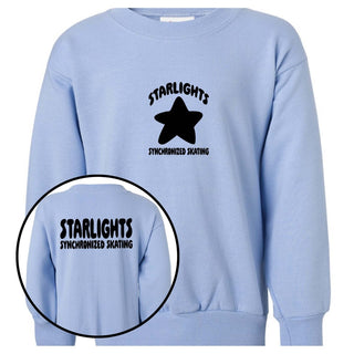 Starlights Synchronized Skating Front And Back Sweatshirt (Youth and Adult) - Limeberry Designs