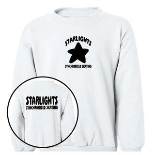 Starlights Synchronized Skating Front And Back Sweatshirt (Youth and Adult) - Limeberry Designs