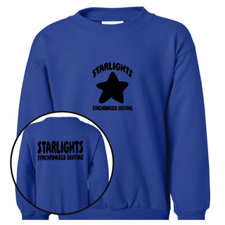 Starlights Synchronized Skating Front And Back Sweatshirt (Youth and Adult) - Limeberry Designs