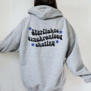 Starlights Synchronized Skating Groovy Stars Hoodie BACK PRINT (Youth and Adult) - Limeberry Designs