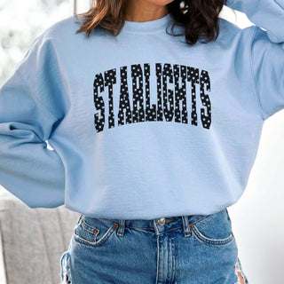 Starlights Varsity With Star Pattern Sweatshirt (Youth and Adult) - Limeberry Designs