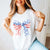 Stars and Stripes Bow Wholesale Tee - Trendy - Limeberry Designs