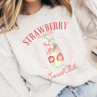 Strawberry Mojito Social Club Sweatshirt - Trending - Limeberry Designs