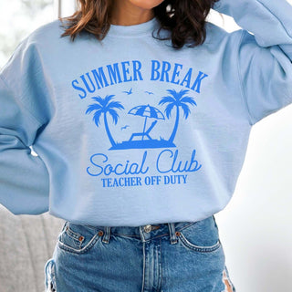 Summer Break Social Club Wholesale Sweatshirt - Fast Shipping - Limeberry Designs