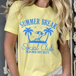 Summer Break Social Club Wholesale Tee - Fast Shipping - Limeberry Designs