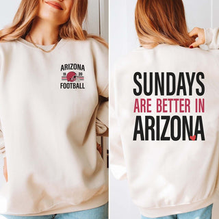 Sundays Are Better In Arizona Graphic Sweatshirt + Hoodie - Limeberry Designs