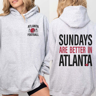 Sundays Are Better In Atlanta Graphic Sweatshirt + Hoodie - Limeberry Designs