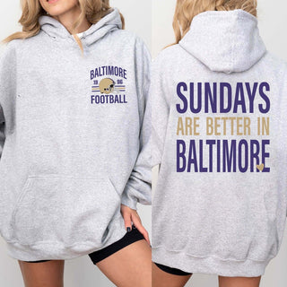 Sundays Are Better In Baltimore Graphic Hoodie - Limeberry Designs