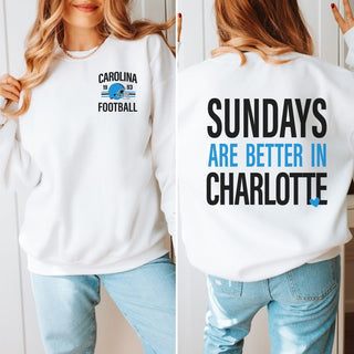 Sundays Are Better In Charlotte Graphic Sweatshirt + Hoodie - Limeberry Designs