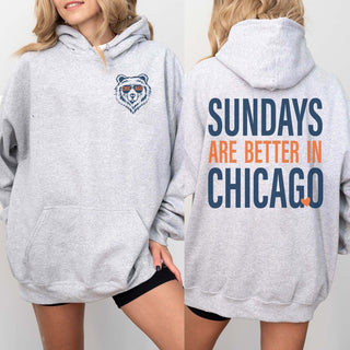 Sundays Are Better In Chicago Graphic Hoodie - Limeberry Designs