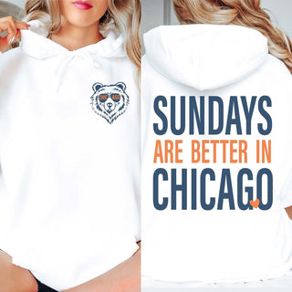 Sundays Are Better In Chicago Graphic Hoodie - Limeberry Designs