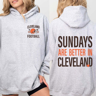 Sundays Are Better In Cleveland Graphic Sweatshirt + Hoodie - Limeberry Designs