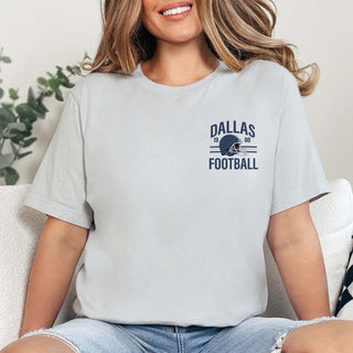 Sundays Are Better In Dallas Bella Graphic Tee With Front And Back Design - Limeberry Designs