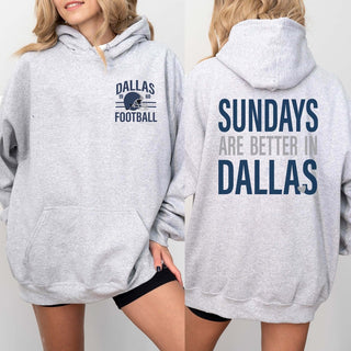 Sundays Are Better In Dallas Graphic Hoodie - Limeberry Designs