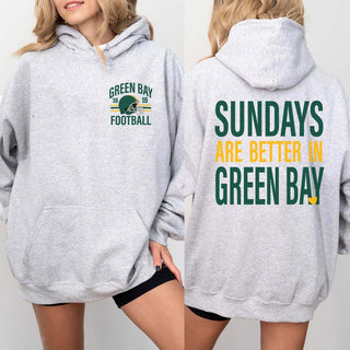 Sundays Are Better In Green Bay Graphic Hoodie - Limeberry Designs