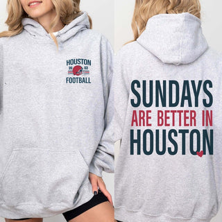 Sundays Are Better In Houston Graphic Sweatshirt + Hoodie - Limeberry Designs