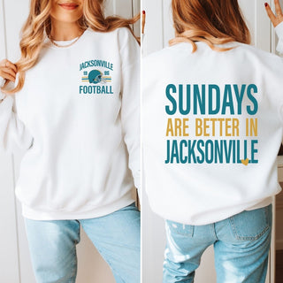 Sundays Are Better In Jacksonville Graphic Sweatshirt + Hoodie - Limeberry Designs