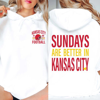 Sundays Are Better In Kansas City Graphic Hoodie - Limeberry Designs