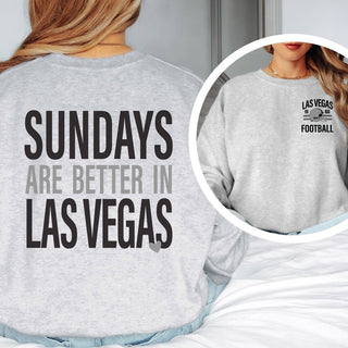 Sundays Are Better In Las Vegas Graphic Sweatshirt + Hoodie - Limeberry Designs