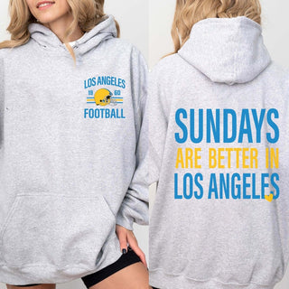 Sundays Are Better In Los Angeles Chargers Graphic Sweatshirt + Hoodie - Limeberry Designs
