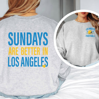 Sundays Are Better In Los Angeles Chargers Graphic Sweatshirt + Hoodie - Limeberry Designs
