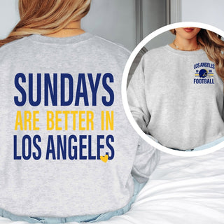 Sundays Are Better In Los Angeles rams Graphic Sweatshirt + Hoodie - Limeberry Designs