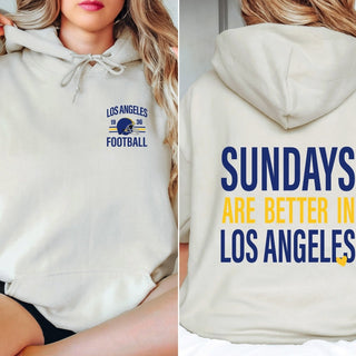 Sundays Are Better In Los Angeles rams Graphic Sweatshirt + Hoodie - Limeberry Designs