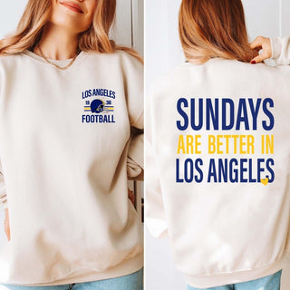 Sundays Are Better In Los Angeles rams Graphic Sweatshirt + Hoodie - Limeberry Designs