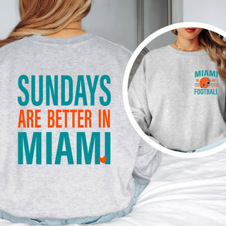 Sundays Are Better In Miami Graphic Sweatshirt