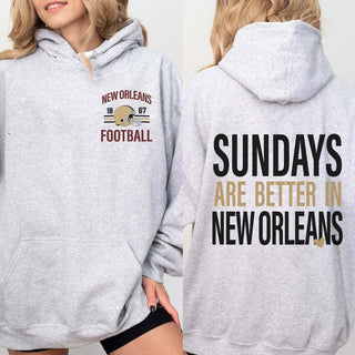 Sundays Are Better In New Orleans Graphic Sweatshirt + Hoodie - Limeberry Designs