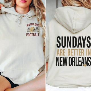 Sundays Are Better In New Orleans Graphic Sweatshirt + Hoodie - Limeberry Designs