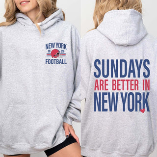 Sundays Are Better In New York giants Graphic Sweatshirt + Hoodie - Limeberry Designs