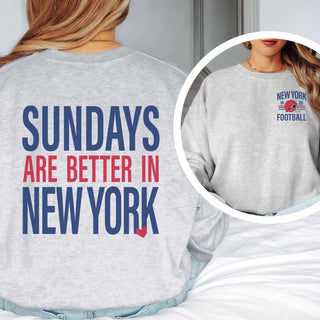 Sundays Are Better In New York giants Graphic Sweatshirt + Hoodie - Limeberry Designs