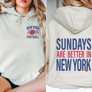 Sundays Are Better In New York giants Graphic Sweatshirt + Hoodie - Limeberry Designs