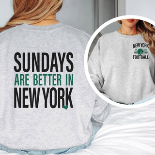 Sundays Are Better In New York jets Graphic Sweatshirt + Hoodie - Limeberry Designs