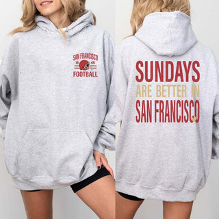 Sundays Are Better In San Francisco Graphic Hoodie - Limeberry Designs