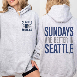 Sundays Are Better In Seattle Graphic Sweatshirt + Hoodie - Limeberry Designs