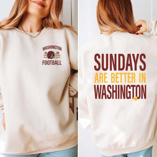 Sundays Are Better In Washington D.C. Graphic Sweatshirt + Hoodie - Limeberry Designs