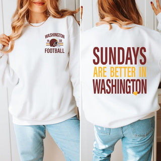 Sundays Are Better In Washington D.C. Graphic Sweatshirt + Hoodie - Limeberry Designs